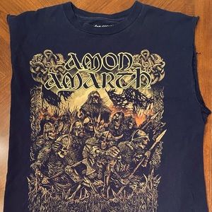 🧨Amon Amarth Mens Sz:M Sleeveless (Cutoff) T- Shirt (SEND ANY OFFER OVER $17‼️)🧨